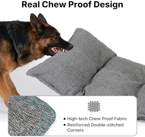 Veehoo Indestructible Dog Bed for Crate, Chew Proof Dog Crate Pad, 41"x28" - Image 3