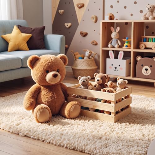 Cinnvoice 12 Pcs 9.5'' Halloween Small Wooden Crate for Storage - Image 4
