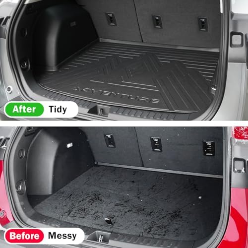 KUST Trunk Cargo Mat for Chevy Equinox/GMC Terrain 2025-2026 (Gasoline), Rear Cargo Liner for Equinox Accessories All Weather Protection TPE Rubber Raised Edge - Image 5