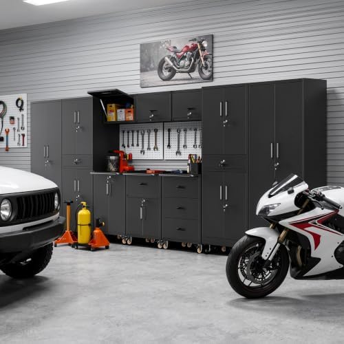 10-Piece Garage Storage Cabinets System Heavy Duty Workshop Set - Image 4