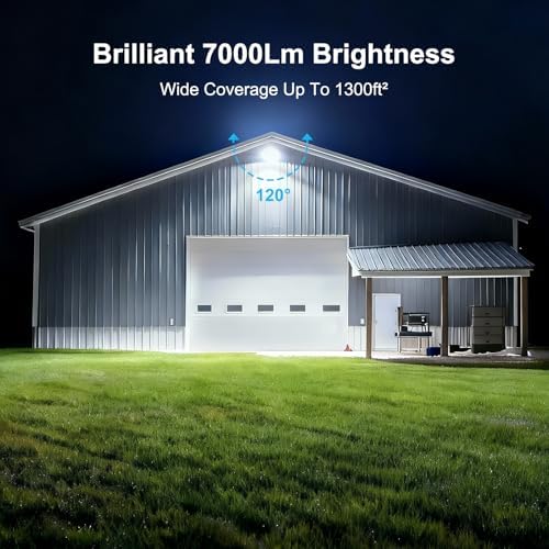 50W LED Flood Light Outdoor 7000LM, 6500K Exterior Security Light - Image 2