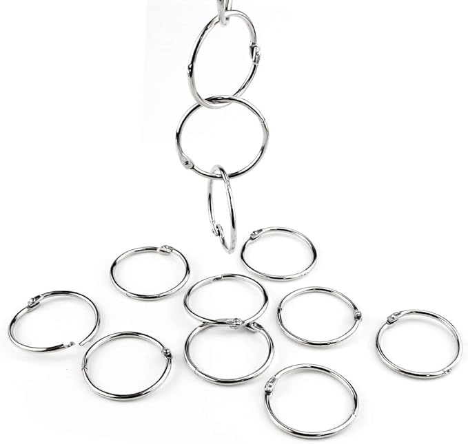 30 Pcs Book Rings 1.5 inch Nickel Plated Steel Binder Circles - Image 5