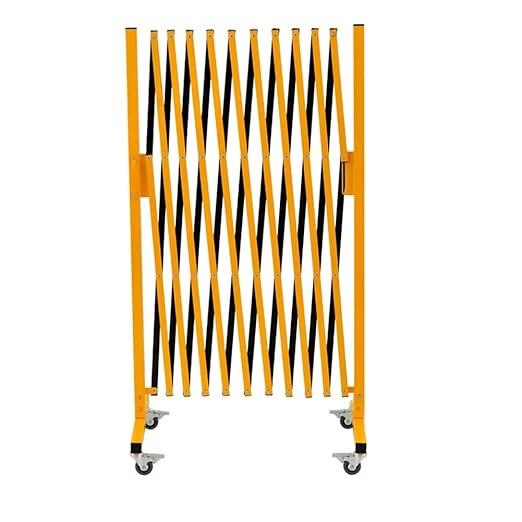 GYMTIME Industrial Expandable Metal Barricade, 11 FT, 47 inch high, Portable by GYMTIME
