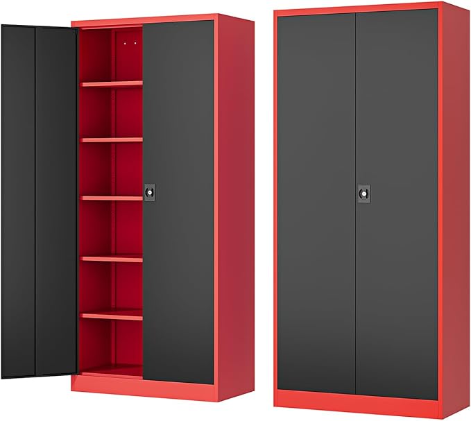 Metal Storage Cabinet-72” Tall Steel File Cabinets by Fesbos
