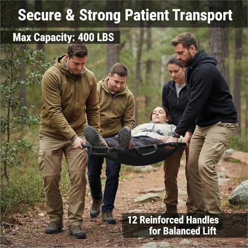 Heavy Duty Rescue Patient & Pet Stretcher Gurney, 400 lbs, 2 Pack - Image 2