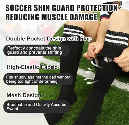 Soccer Shin Guards for Kids Youth Toddler, Shin Pads for Age 2-12 - Image 4
