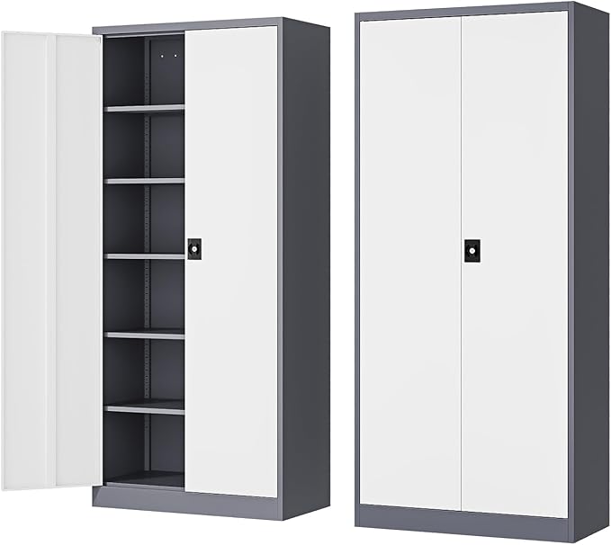 Metal Storage Cabinet-72” Tall Steel File Cabinets by Fesbos