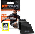KT Tape, Pro Synthetic Kinesiology Athletic Tape, 20 Count, 10” Precut Strip by KTTape