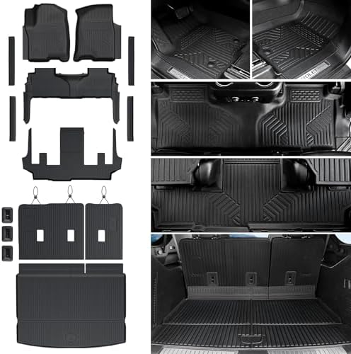Floor Mats for Chevy Suburban/GMC Yukon XL/Escalade ESV 2021-2026 by JOULARISE
