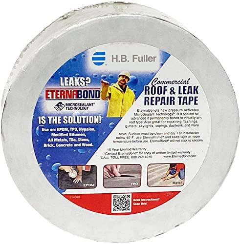 EternaBond RoofSeal Black 2" x50' MicroSealant UV Stable RV Roof Seal Repair Tape | 35 mil Total Thickness - EB-RB020-50R - One-Step Durable, Waterproof and Airtight Sealant - Image 2