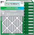Filterbuy 24x28x2 Air Filter MERV 8 Dust & Allergy Defense (12-Pack) by Filterbuy
