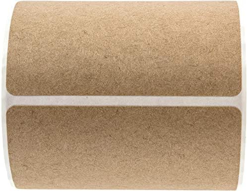 2" x 3" Brown Kraft Rectangle Color Code Labels / 250 Permanent Adhesive Write On Labels/Blank Kraft Stickers - Image 2