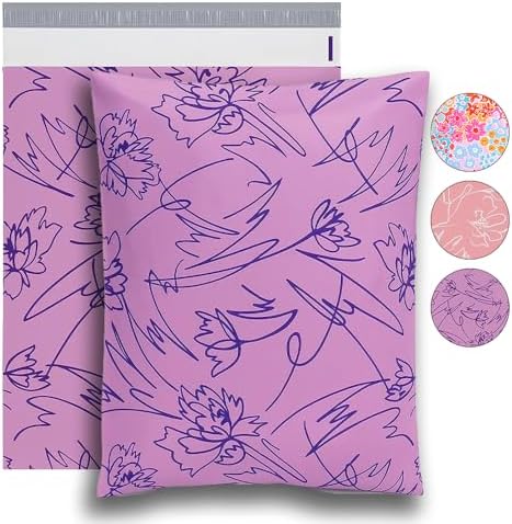 POLYSELLS 100pcs 6x9 Inches Poly Mailers Waterproof & Tear Resistant Mailing Envelopes, Cute Small Business Bags for Clothes, Gifts - Inspiration classic - Image 3