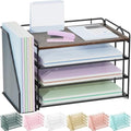 Spacrea 4 Tier Paper Organizer for Desk with File Organizer by Spacrea