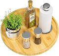 Lazy Susan Organizer, 13.2 Inch Non-Skid Bamboo Turntable by VeyFey