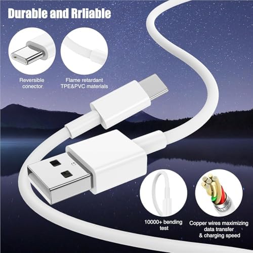 3-Pack [10FT+6FT+3.3FT] Car Carplay Cable USB A to USB C Cable for iPhone 16 15 Pro Plus Pro Max，for iPad Pro/Air/Mini，for Samsung Galaxy S25/S24/S23，for MacBook Pro/Air and More - Image 4