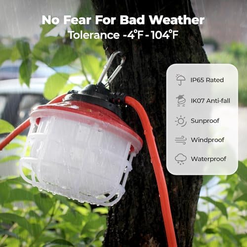 50FT 75W Construction String Light,ETL Certified,18/2 SJTW - Image 6