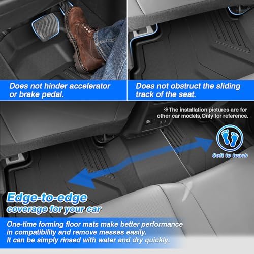 Rogue Floor Mats - Car Mats for Nissan Rogue (No fit Rogue Sport) 2021-2026, All Weather Floor Mats Cargo Liner with Backrest Mat and Door Sill Guards for Rogue Accessories, Heavy Duty Rubber Mats - Image 4