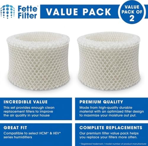 HAC-504 Premium Humidifier Wicking Filter Compatible with Honeywell HAC-504 HAC-504AW HAC504V1 Humidifier Replacement Filter A Replacement for Honeywell Filter HCM 350 & Cool Mist Humidifiers. (2QTY) - Image 2