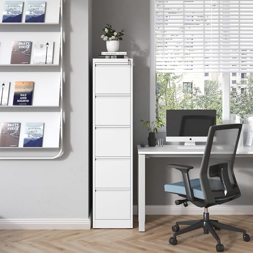 5 Drawer File Cabinet with Lock,Metal File Cabinet for Home Office - Image 2
