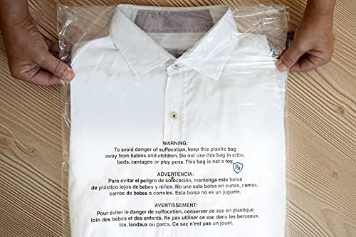 12"x15" (400 Pack) Clear Poly Bags with Suffocation Warning – Self‑Seal for Shipping, Storage, Office Packaging - Image 4