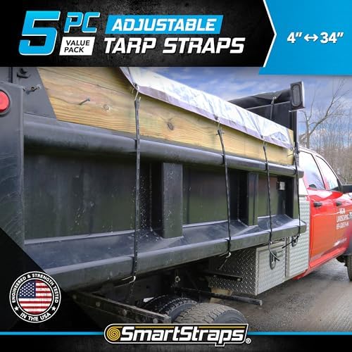 SmartStraps Adjustable Tarp Straps Value Pack - 5 piece 1806 - Image 2
