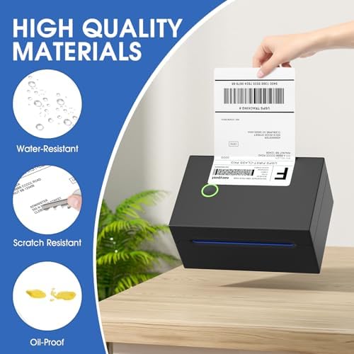 MaxGear 4" x 6" Direct Thermal Shipping Labels, 1000 Fanfold, White - Image 6