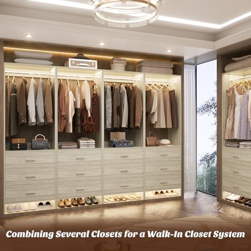 Aheaplus 1.8FT Closet System with Drawers, 21.5’’ Closet Organizer - Image 2