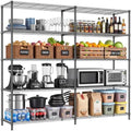 IZEUK Heavy Duty Metal Black Storage Rack Garage Shelving with 32 Wide by IZEUK
