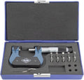 CME 12 pc Thread Micrometer Set, 0 to 1" Range, Includes Interchangeable Anvils for Multiple Thread Pitches by CMETools
