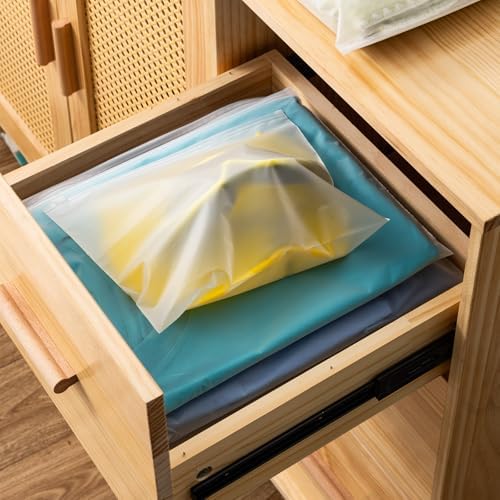 14x12 Inch Frosted Zipper Bags for Clothes 25pcs No Vent Holes - Image 5