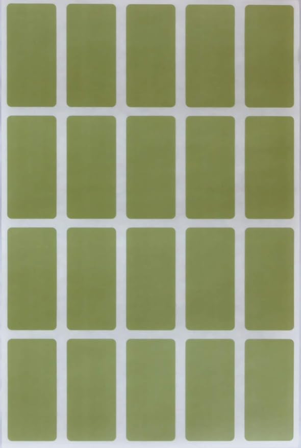 Royal Green Identification Labels Rectangular Sticker 1.57 inch x 0.75 inch by RoyalGreen