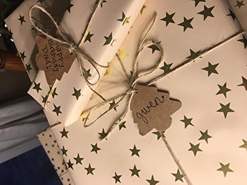 Christmas Tree Gift Tags,Gift Wrap Tags,100 Pcs Kraft Paper Gift Tag with String,Blank Craft Gift Tag with Natural Jute Twine String - Image 6