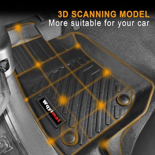 Custom for 2018-2025 2026 Jeep Wrangler JL 4 Door 2 Door 4XE/Jeep Gladiator Floor Mats 2 Pcs All Weather TPE Rubber Protection Mat (for Jeep Wrangler JL Front Floor Mat) - Image 2