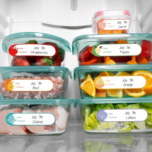 512 Pcs 1"x4" Waterproof Cartoon Baby Bottle Labels for Daycare - Image 6