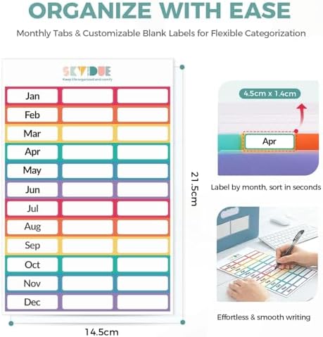 SKYDUE Accordion File Organizer, Expanding File Folder with 12 Pockets, Portable Document Paper Bill Receipt Organizer, Home School Office Supplies, Letter A4 Size Purple - Image 3