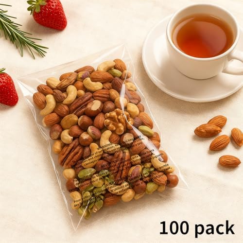 18x24" Self Seal Clear Poly Bags with Suffocation Warning, 100 Counts Resealable Cellophane Plastic Bags, Plastic Bag for Packaging, Party Favors, Clothes and Shipping - Image 7