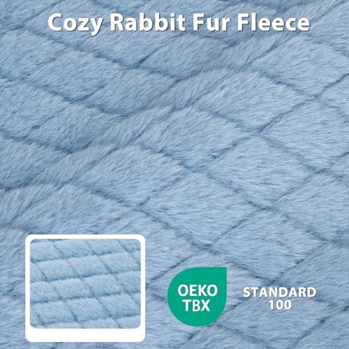 JOEJOY Orthopedic Dog Bed for Small Dogs, Washable Dog Crate Bed Small Sized with Removable Cover, Egg Memory Foam Pet Beds, Blue, 23"x17" - Image 5