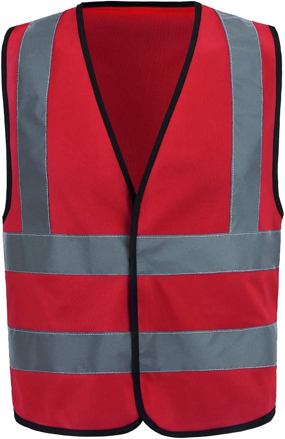 AYKRM 12 colour High visibility viz vest hi vis viz reflective work by AYKRM