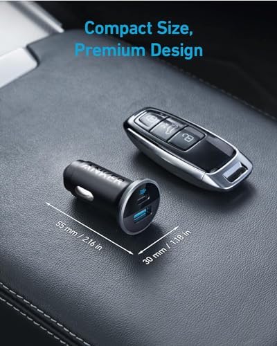 Anker 323 52.5W USB C Car Charger with 30W PowerIQ 3.0 Fast Charging - Image 6