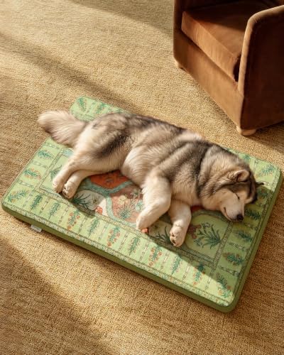 Exsnugy Dog Crate Pad,Boho Washable Dog Bed Mats for Jumbo Pets, 47x29 by Exsnugypetproducts