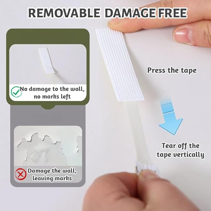 flintronic Large Picture Hanging Strips Heavy Duty, 36 Pairs Sticky Picture - Image 5