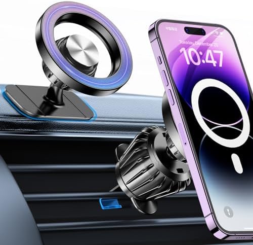 Kaistyle for Magsafe Car Mount【Strong Magnet】 Magnetic Phone Holder for Car Phone Holder Mount Dash Mounted Holders Phone Holders for Your Car Accessories for Women Men for iPhone 18 Pro Max 17 16 15 by Kaistyle