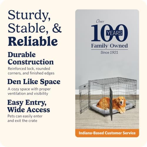 LifeStages by MidWest 42-Inch Double Door Crate, Large Breeds, 71-90 lbs - Image 5