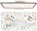 QiyI PU Leather Large Mouse Pad, 31.5" x 15.7", Watercolor Flowers by QIYI