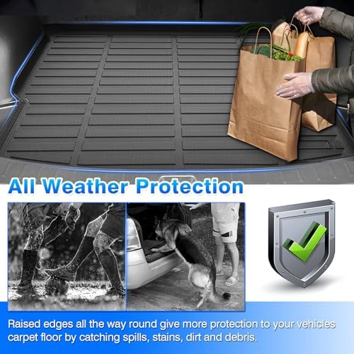 Blazer Floor Mats Fit for 2019-2025 2026 Chevy Blazer Gas Only (Not for EV & Trailblazer), All Weather Floor Mats for Blazer Accessories Include Cargo Liner - Image 6