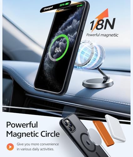 FNTCASE for iPhone 11 Pro Case, Fit for Magsafe, Translucent Matte Back - Image 3