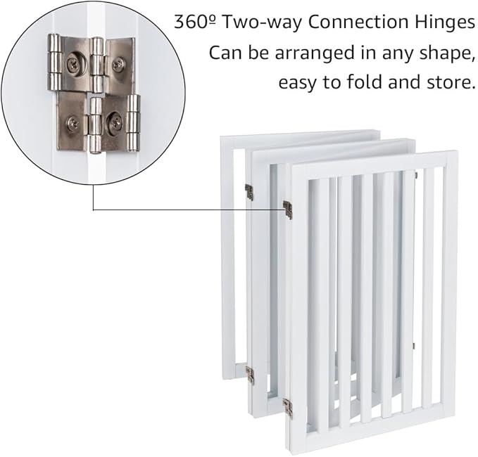 unipaws 36”H Free Standing Pet Gate - Image 5