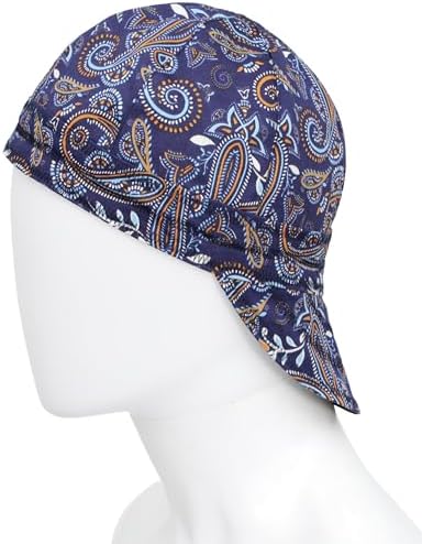 BOCOMAL FR Welding Cap Paisley Printed CAT2 Midweight 6 Pannel Welder Caps - Image 5
