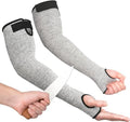 OriStout Cut Resistant Work Sleeves with Tumb Hole, Grey, 4 Pairs by OriStout